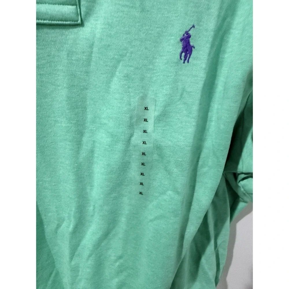 NWT Polo Ralph Lauren Men's Classic Cotton Polo‎ Shirt Green Size XL. S